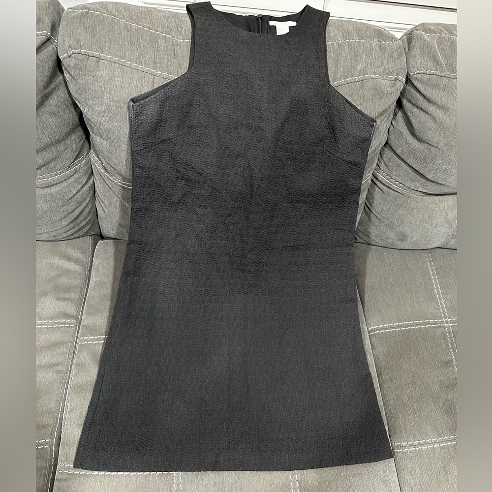 Black textured dress